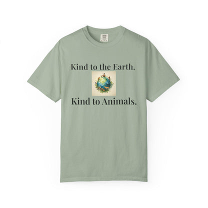 Earth and Animals Illustration T-Shirt | Vegan Themed Graphic Tee