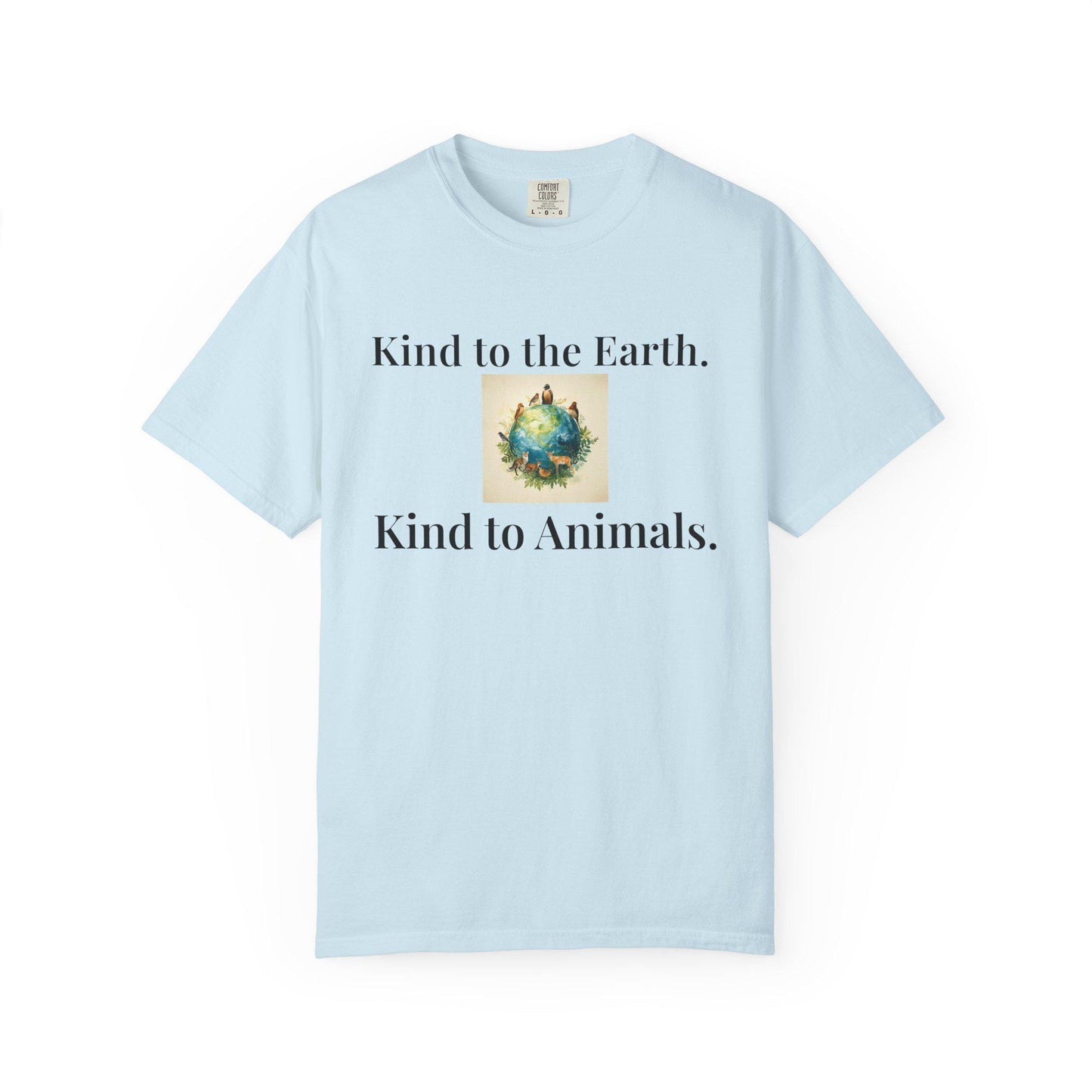 Earth and Animals Illustration T-Shirt | Vegan Themed Graphic Tee