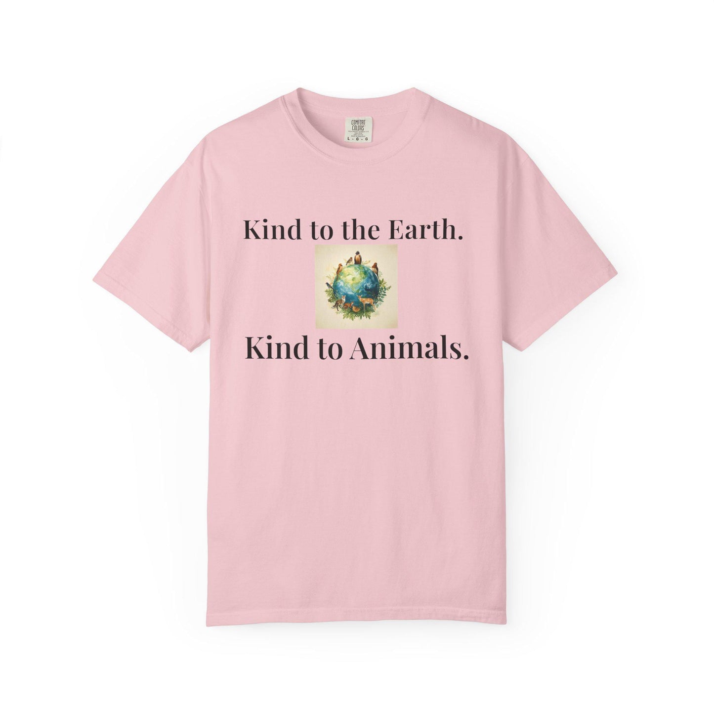Earth and Animals Illustration T-Shirt | Vegan Themed Graphic Tee