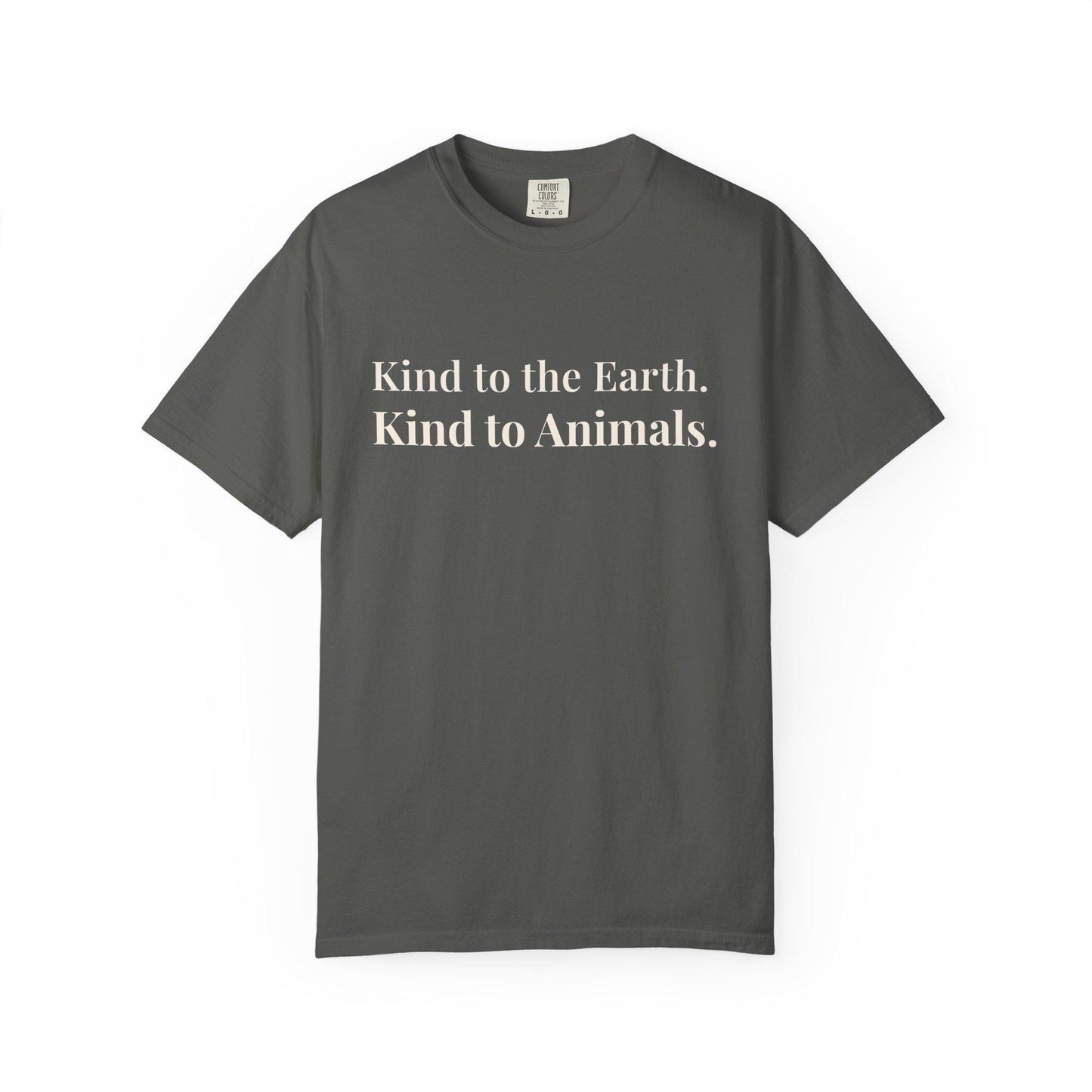 Kind Earth Animals T-Shirt | Environmental Vegan Message Tee