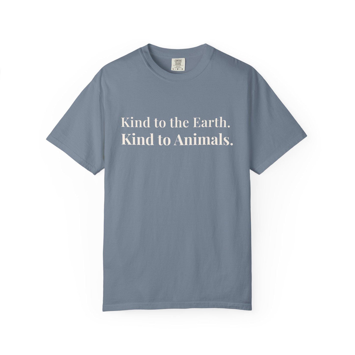 Kind Earth Animals T-Shirt | Environmental Vegan Message Tee