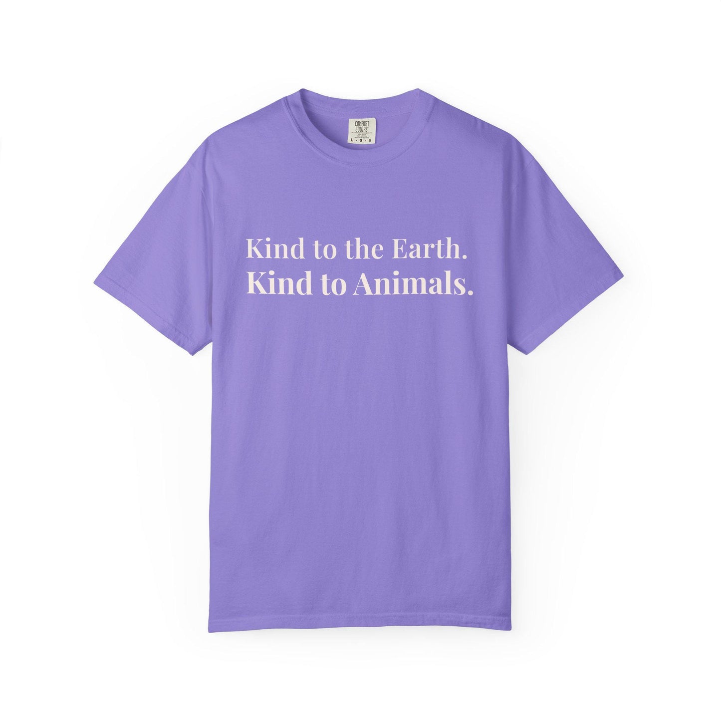Kind Earth Animals T-Shirt | Environmental Vegan Message Tee