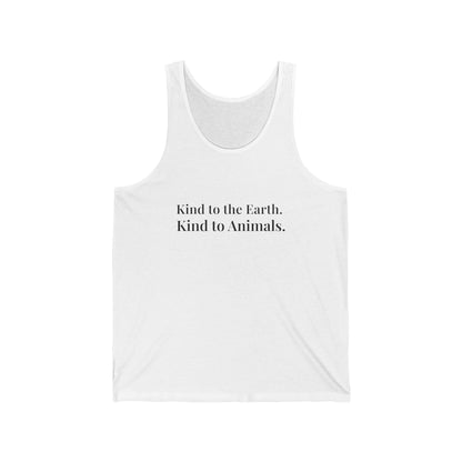 Kind to Earth Animals Tank Top | Vegan Message Eco Tee
