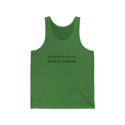 Kind to Earth Animals Tank Top | Vegan Message Eco Tee