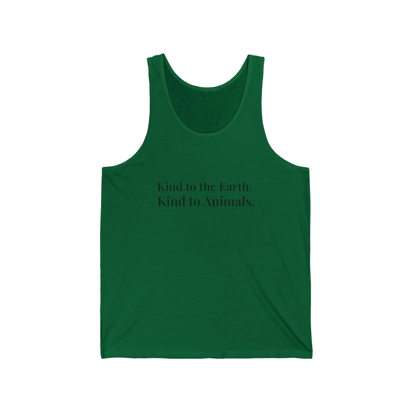 Kind to Earth Animals Tank Top | Vegan Message Eco Tee