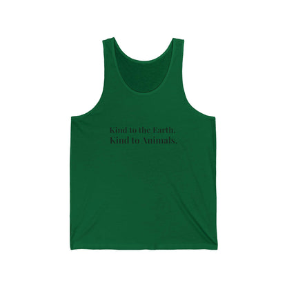 Kind to Earth Animals Tank Top | Vegan Message Eco Tee