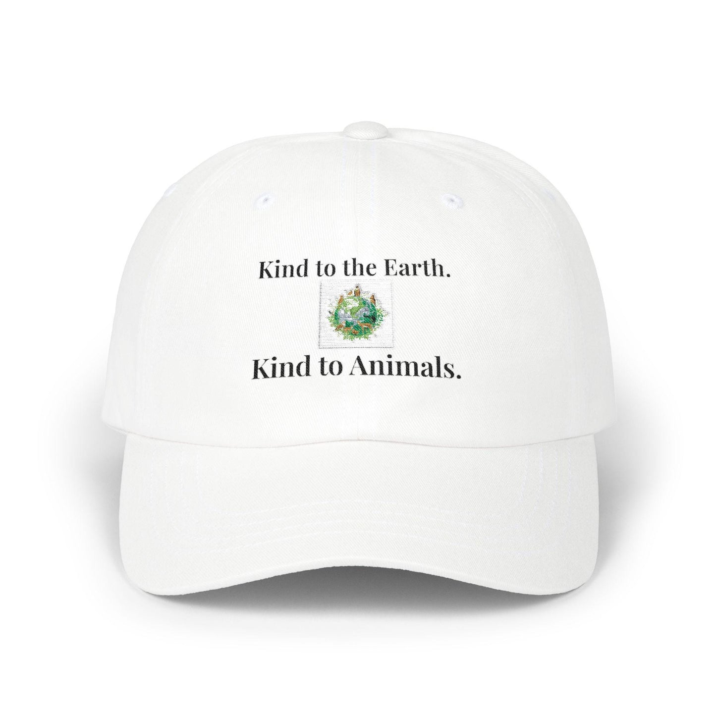 Embroidered Dad Cap | Kind to Earth, Animals, Nature Awareness Hat