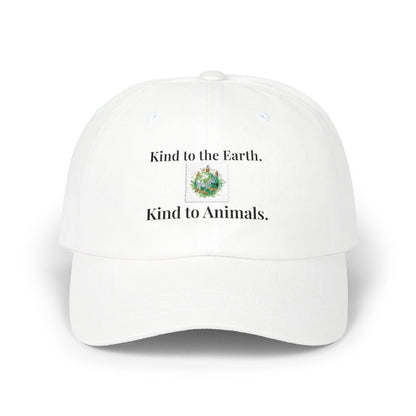 Embroidered Dad Cap | Kind to Earth, Animals, Nature Awareness Hat