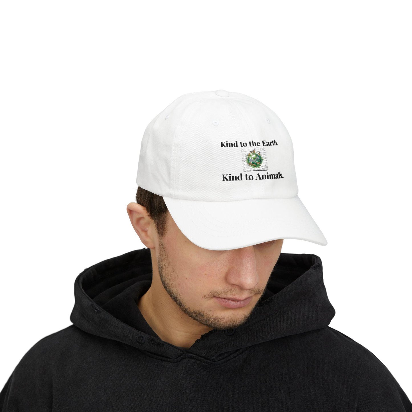 Embroidered Dad Cap | Kind to Earth, Animals, Nature Awareness Hat