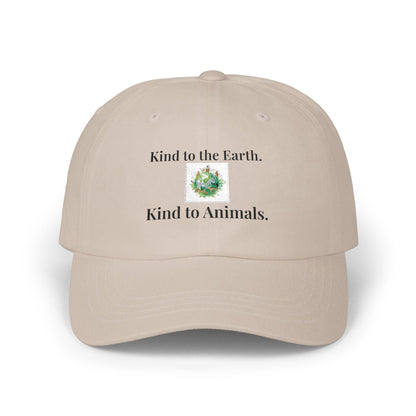 Embroidered Dad Cap | Kind to Earth, Animals, Nature Awareness Hat