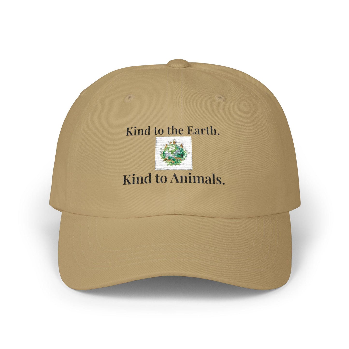 Embroidered Dad Cap | Kind to Earth, Animals, Nature Awareness Hat