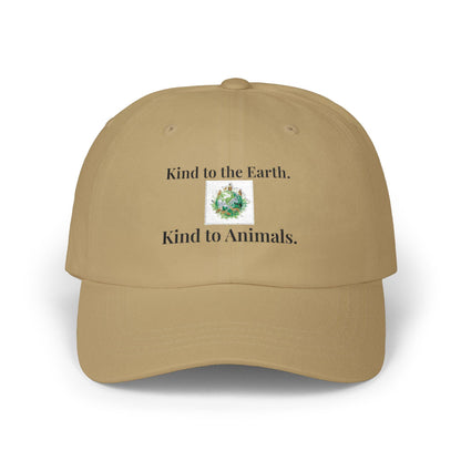 Embroidered Dad Cap | Kind to Earth, Animals, Nature Awareness Hat