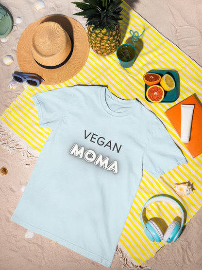 Vegan Moma T-Shirt | Vegan Mom Tee, Plant-Based Mother's Shirt