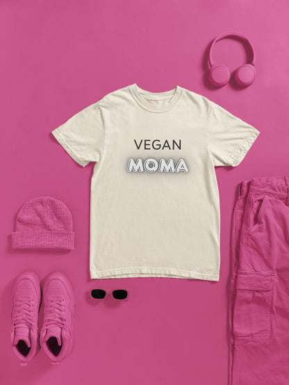 Vegan Moma T-Shirt | Vegan Mom Tee, Plant-Based Mother's Shirt
