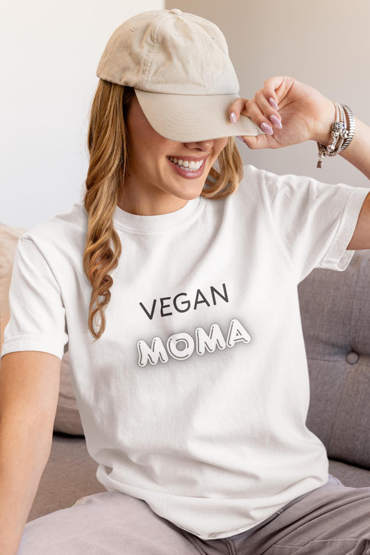 Vegan Moma T-Shirt | Vegan Mom Tee, Plant-Based Mother's Shirt