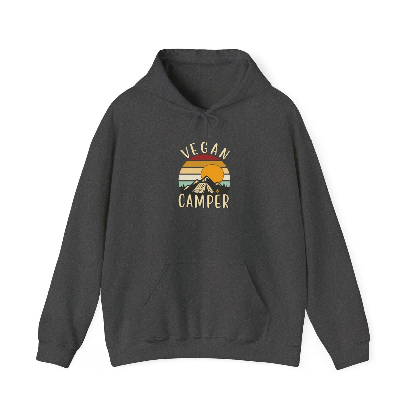 Vegan Camper hoodie | Camping Sunset Graphic Hoodie