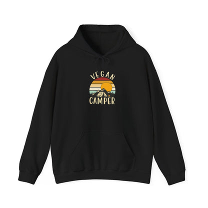 Vegan Camper hoodie | Camping Sunset Graphic Hoodie