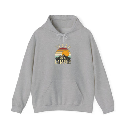 Vegan Camper hoodie | Camping Sunset Graphic Hoodie