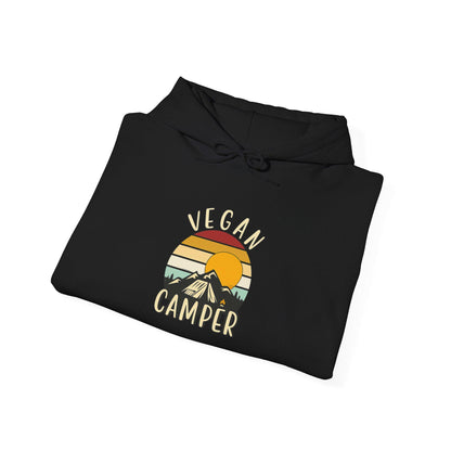 Vegan Camper hoodie | Camping Sunset Graphic Hoodie