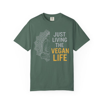 Just Living the Vegan Life T-shirt | Vegan Lifestyle Tee