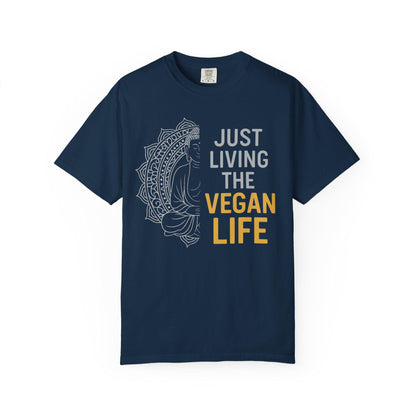 Just Living the Vegan Life T-shirt | Vegan Lifestyle Tee