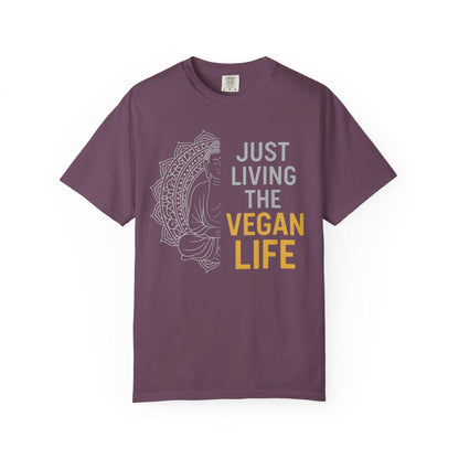 Just Living the Vegan Life T-shirt | Vegan Lifestyle Tee