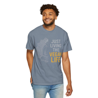 Just Living the Vegan Life T-shirt | Vegan Lifestyle Tee