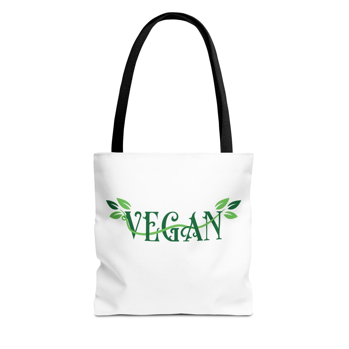 Vegan Leafy Tote Bag, Minimalist Plant-Based Market Bag