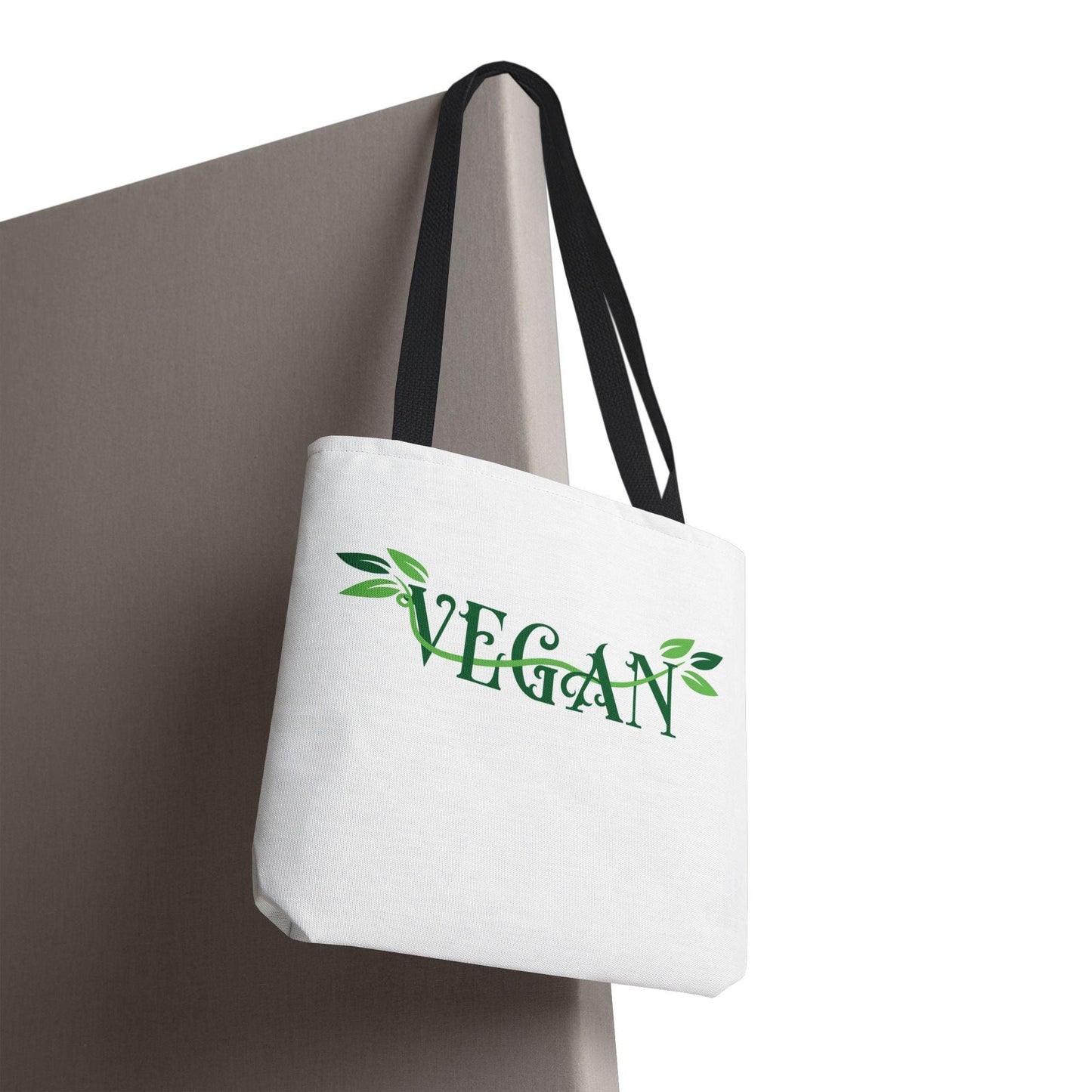 Vegan Leafy Tote Bag, Minimalist Plant-Based Market Bag