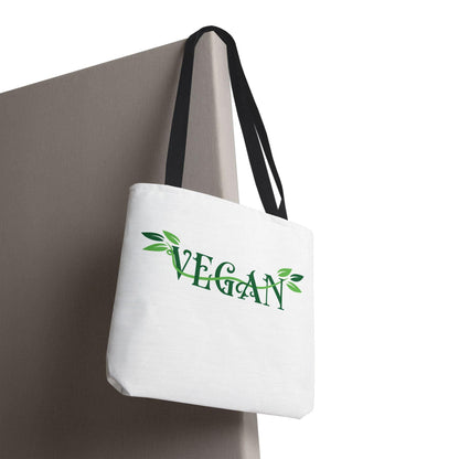Vegan Leafy Tote Bag, Minimalist Plant-Based Market Bag