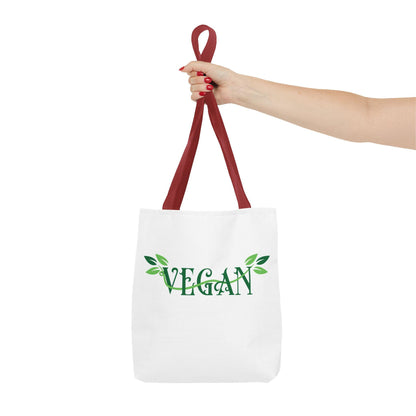 Vegan Leafy Tote Bag, Minimalist Plant-Based Market Bag