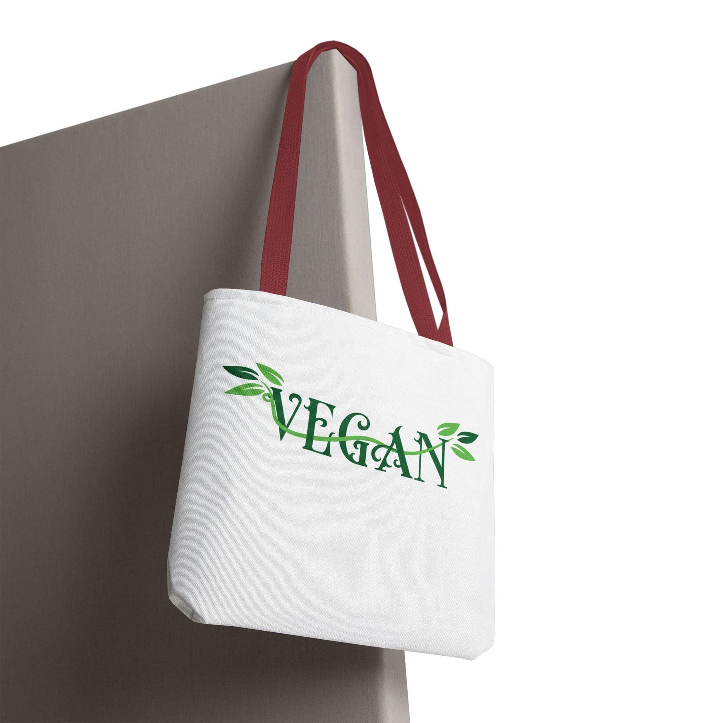 Vegan Leafy Tote Bag, Minimalist Plant-Based Market Bag