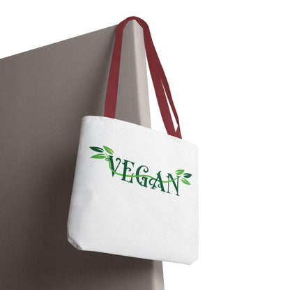 Vegan Leafy Tote Bag, Minimalist Plant-Based Market Bag