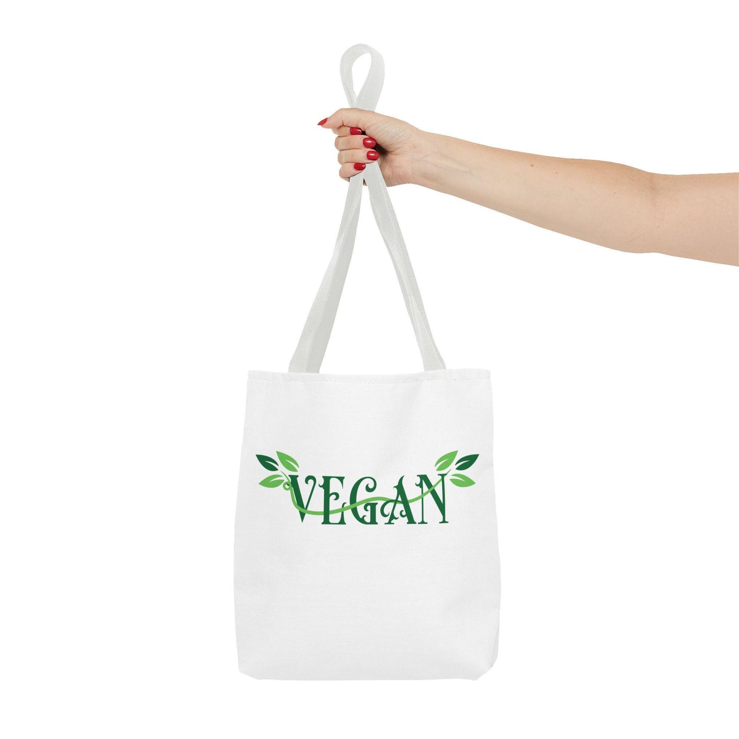 Vegan Leafy Tote Bag, Minimalist Plant-Based Market Bag