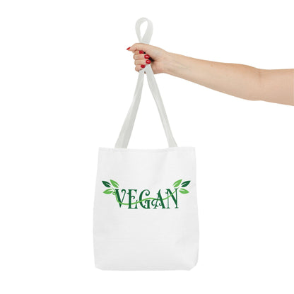Vegan Leafy Tote Bag, Minimalist Plant-Based Market Bag