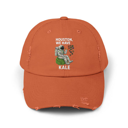 Houston We Have Kale Cap | Astronaut Eating Kale Distressed Hat