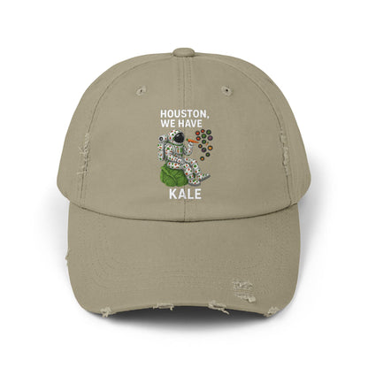 Houston We Have Kale Cap | Astronaut Eating Kale Distressed Hat