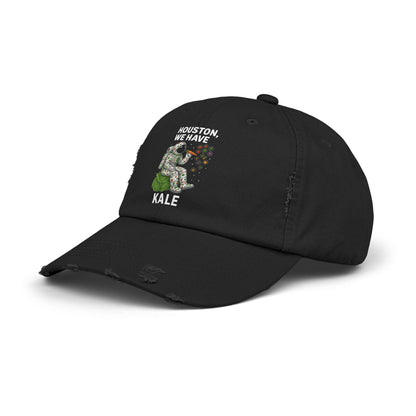 Houston We Have Kale Cap | Astronaut Eating Kale Distressed Hat