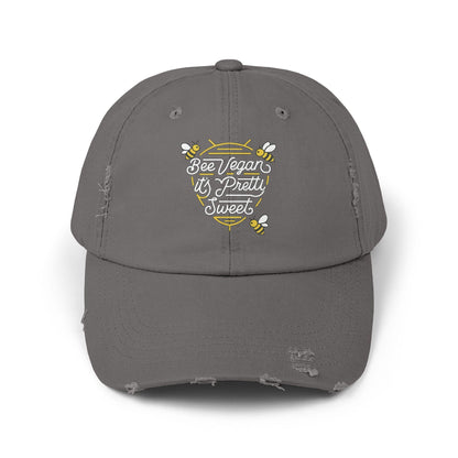 Bee Vegan Is Pretty Sweet Cap | Embroidered Bee Design