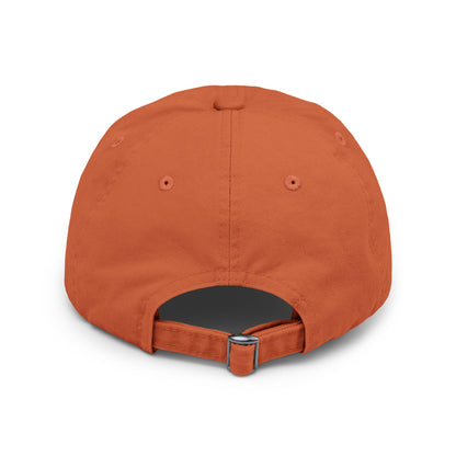 Distressed Cotton Twill Cap | Peace Love Vegan Statement Hat