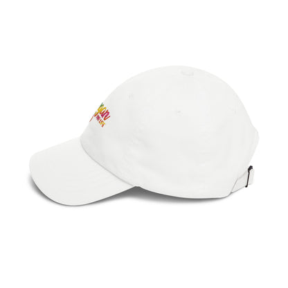 Vegan for Life Hat, Rainbow Peace Sign Cap, Plant Based Dad Hat
