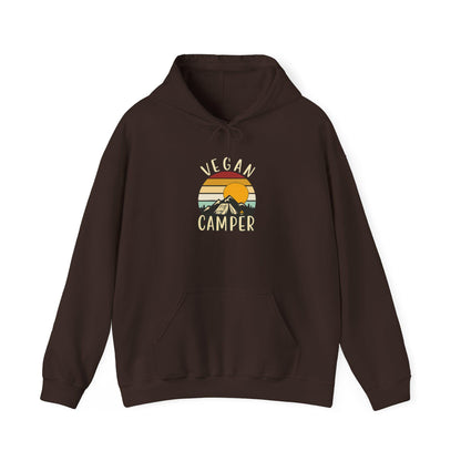 Vegan Camper hoodie | Camping Sunset Graphic Hoodie