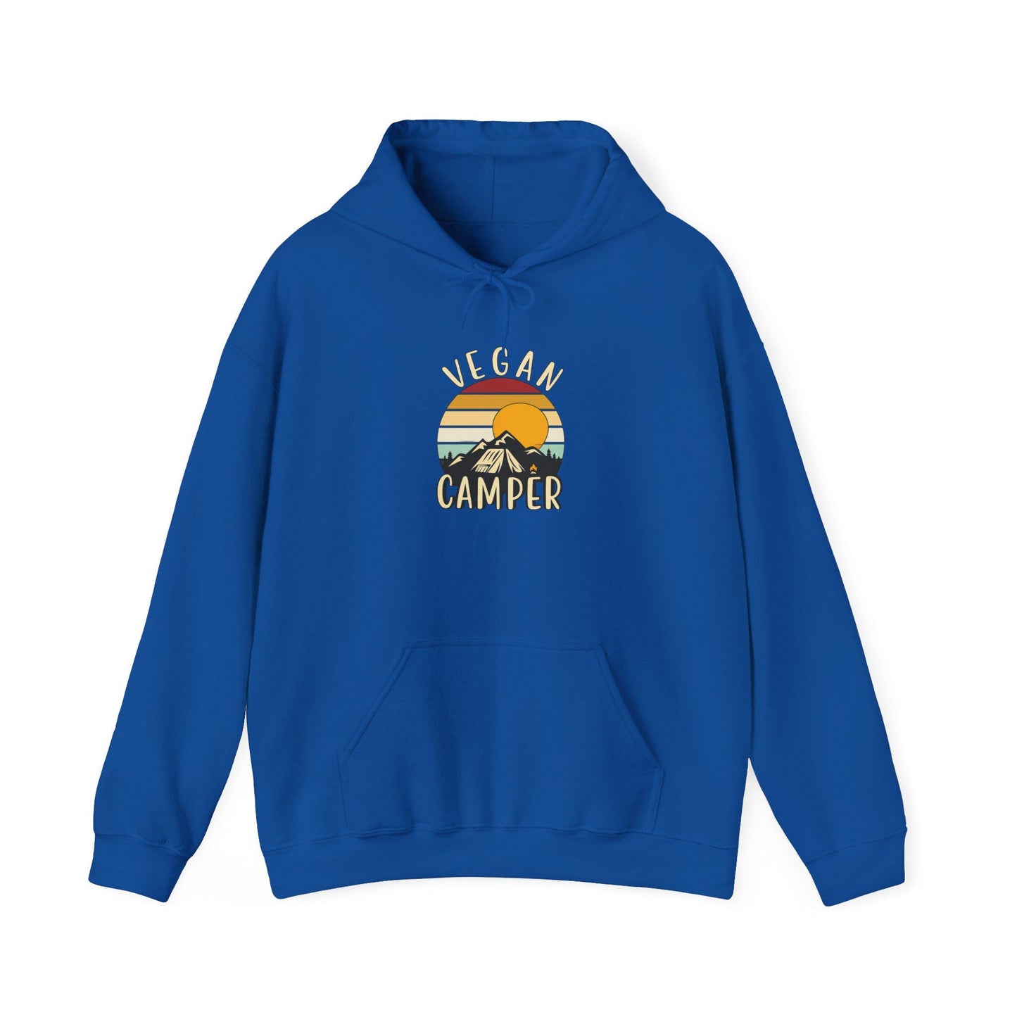 Vegan Camper hoodie | Camping Sunset Graphic Hoodie