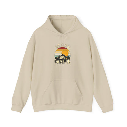 Vegan Camper hoodie | Camping Sunset Graphic Hoodie