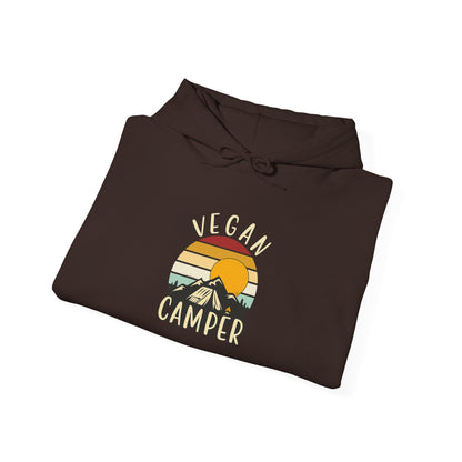 Vegan Camper hoodie | Camping Sunset Graphic Hoodie