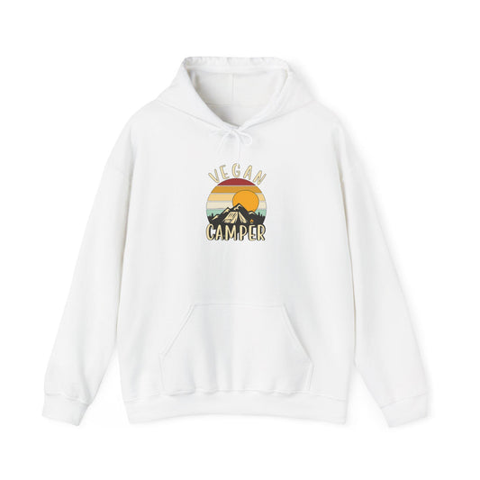 Vegan Camper hoodie | Camping Sunset Graphic Hoodie