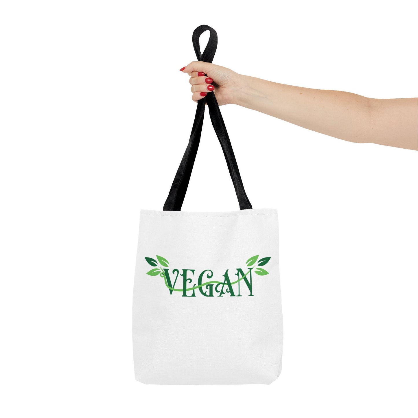 Vegan Leafy Tote Bag, Minimalist Plant-Based Market Bag