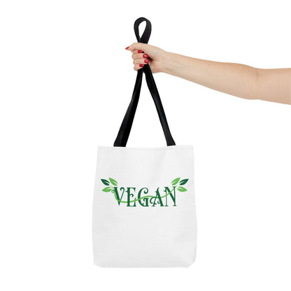 Vegan Leafy Tote Bag, Minimalist Plant-Based Market Bag
