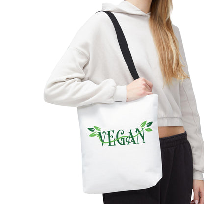 Vegan Leafy Tote Bag, Minimalist Plant-Based Market Bag