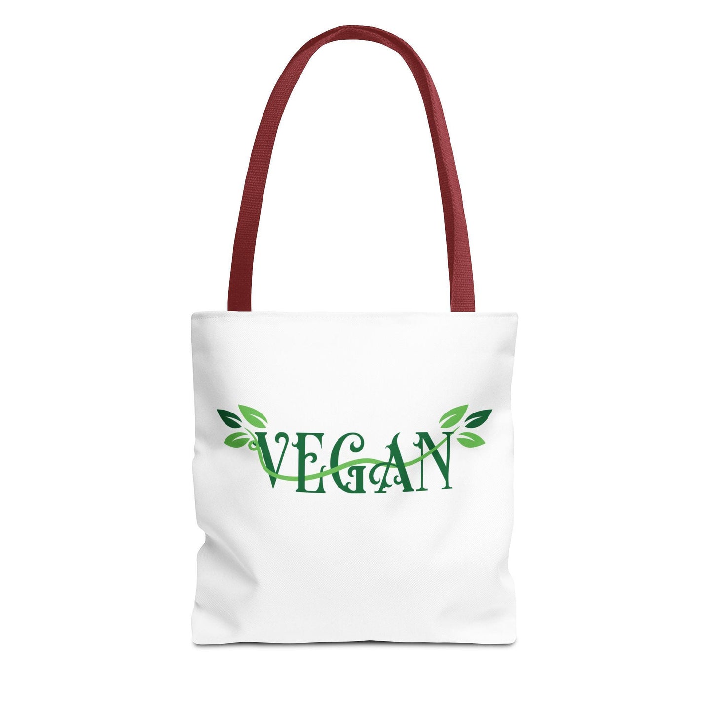 Vegan Leafy Tote Bag, Minimalist Plant-Based Market Bag
